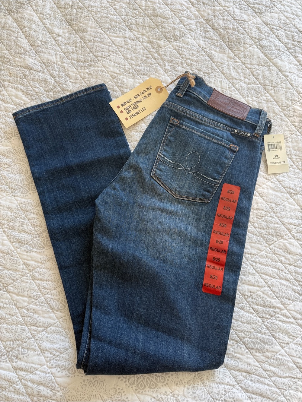 Lucky Brand Women’s Straight Leg Jeans - Medium Blue Wash